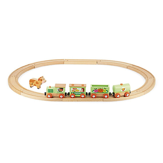 Детский игрушечный транспорт Janod Поезд с дорогой