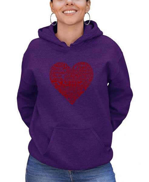 Women's Love Yourself Word Art Hooded Sweatshirt