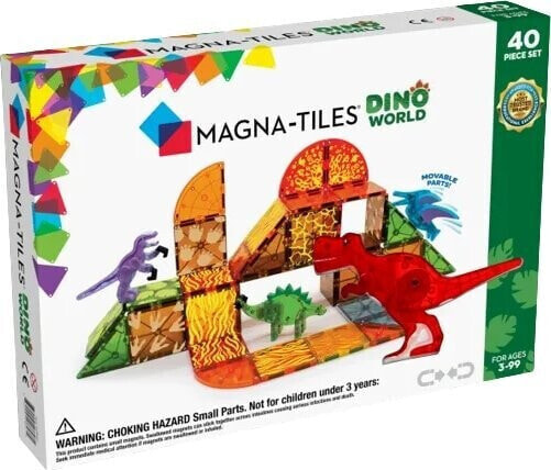 Magna Tiles Magna-Tiles - Dino World 40 pcs set - (90227) /Building and Construction Toys /Multicolor