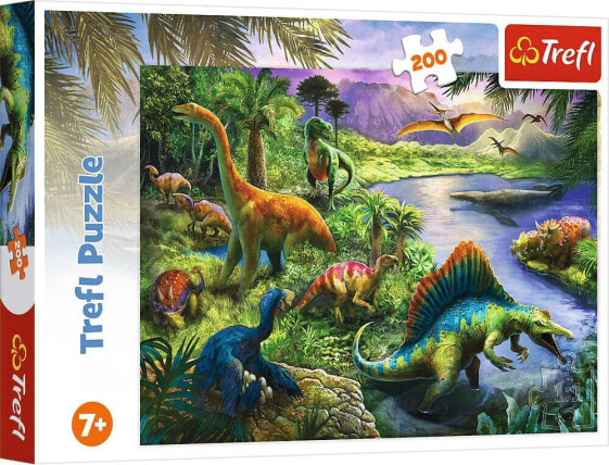 Trefl Puzzle 200el Drapieżne dinozaury 13281 Trefl p12