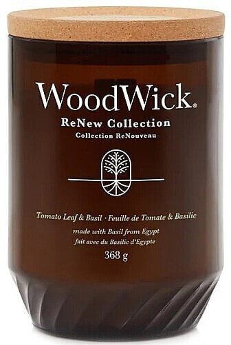 Duftkerze im Glas - Woodwick ReNew Collection Tomato Leaf & Basil Jar Candle 184 g