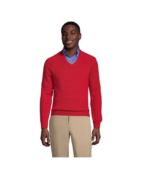 Men's School Uniform Cotton Modal V-neck Sweater