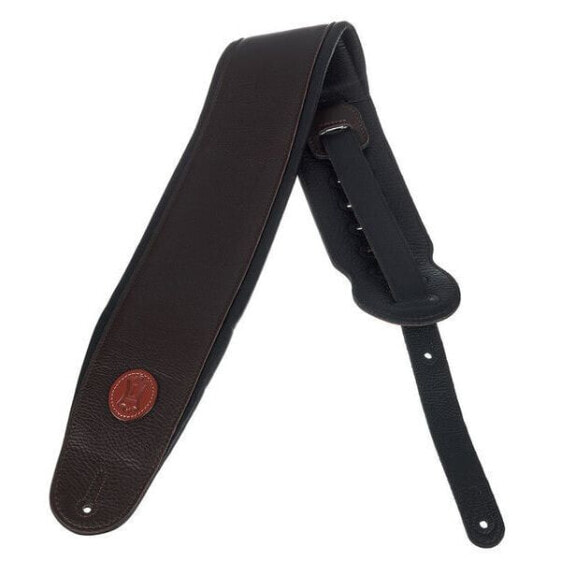 Levys Leather Bass Strap 4,5" DBR