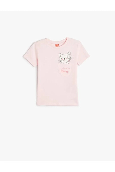 Kız Bebek T-shirt 4smg10031ak Pembe
