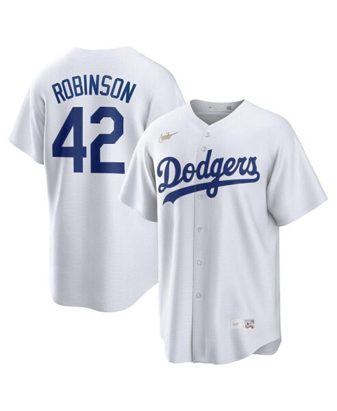 Men's Jackie Robinson White Brooklyn Dodgers Home Cooperstown Collection Player Jersey