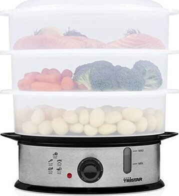 Tristar Tristar Food Steamer VS-3914 Silver, 1200 W, Capacity 11 L, Number of baskets 3