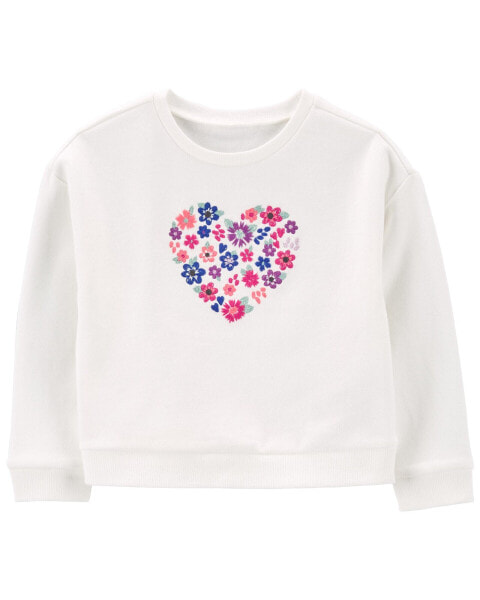 Футболка для девочки Carter's Toddler Heart Crew Tee