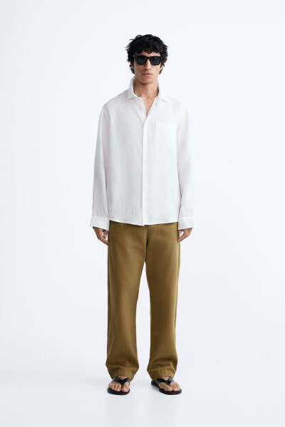 100% linen shirt