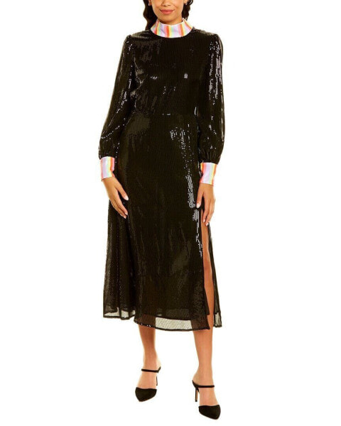 Olivia Rubin Amelie Sequin Midi Dress Women's