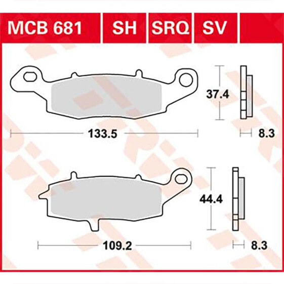 TRW MCB681SV Sintered Brake Pads