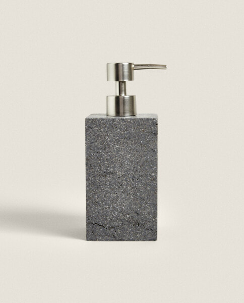 Travertine marble bathroom soap dispenser