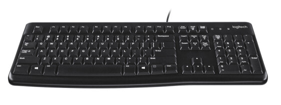 Logitech Keyboard K120 for Business - Full-size (100%) - Wired - USB - QWERTY - Black