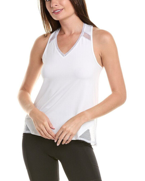 Lucky In Love Sleek Tie Back Tank Women's White M