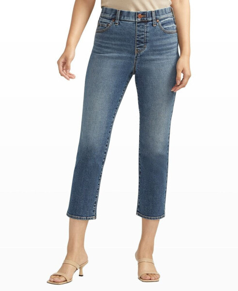 Women's Valentina High Rise Straight Leg Cropped Jeans