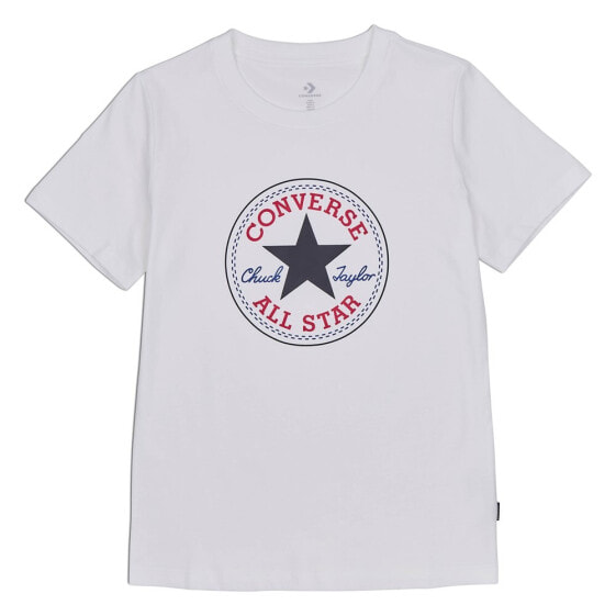 Мужская спортивная футболка белая с логотипом Converse Chuck Taylor All Star Patch