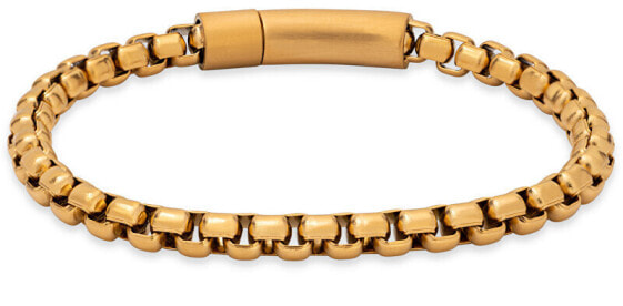 Modern gold-plated steel bracelet Kostka/Venezia