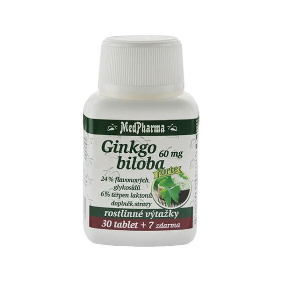 MedPharma  Экстракт листьев гинкго билоба 30 таблеток +7 таблеток в подарок