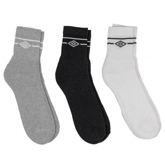 UMBRO Stacked Logo Sports 3 Pairs Socks