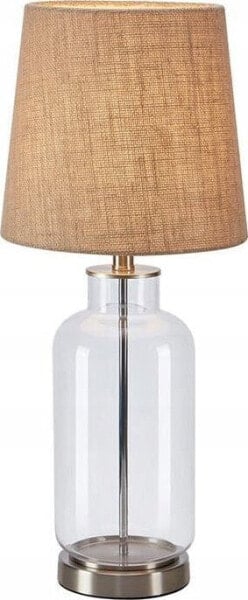 Lampka biurkowa Markslojd Markslojd Costero 108694 lampa stołowa lampka 1x40W E14 beżowa/przezroczysta