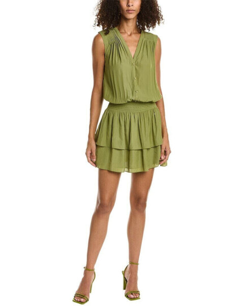 Ramy Brook Greta Mini Dress Women's Green L