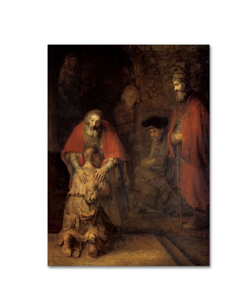 Rembrandt 'Return of the Prodigal Son' Canvas Art - 47" x 35" x 2"