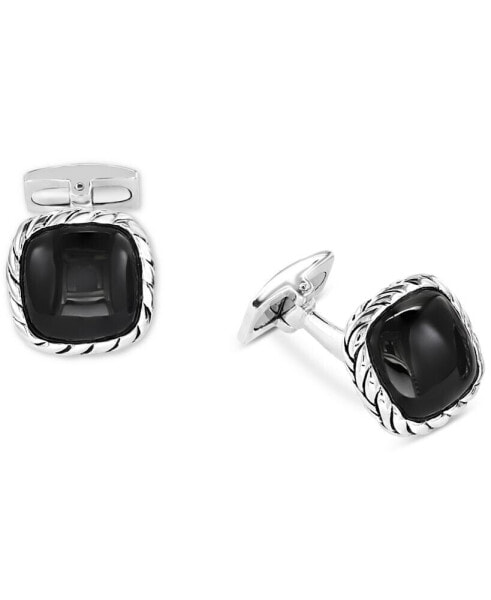 EFFY® Men's Tiger Eye Cufflinks in Sterling Silver (Also in Black Agate)