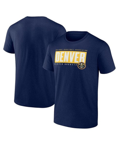 Men's Navy Denver Nuggets Box Out T-Shirt