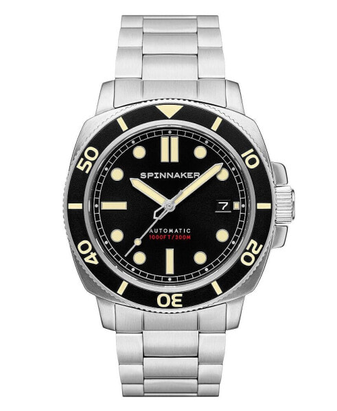 Men's Hull Diver Automatic Deep Gray with Silver-Tone Solid Stainless Steel Bracelet Watch 42mm