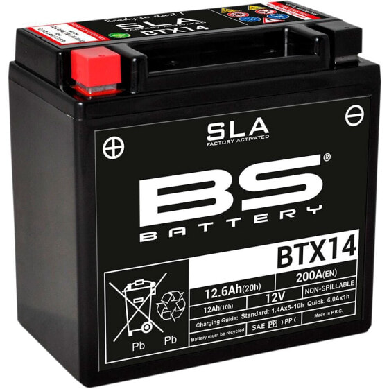 BS BATTERY BTX14 SLA 12V 200 A Battery