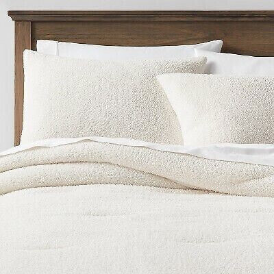 King Cozy Chenille Comforter & Sham Set Cream - Threshold