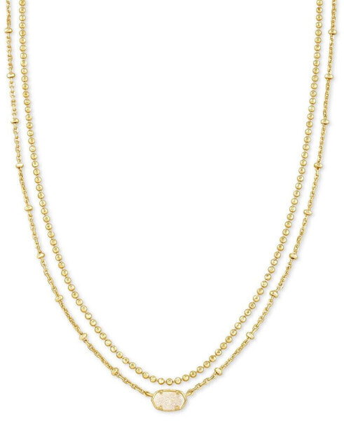 Gold-Tone Emilie Two-Row Strand Necklace, 15-1/2" + 3" extender