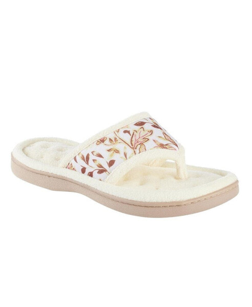 Women's Georgie Floral Print Thong Slippers