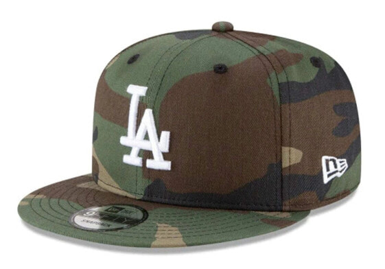 [11941925] Mens New Era MLB 950 BASIC WOOLAND CAMO SNAPBACK - LA DODGERS