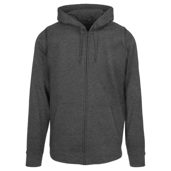 BUILD YOUR BRAND Basic full zip sweatshirt