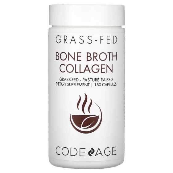 Codeage, Bone Broth Collagen, 180 капсул