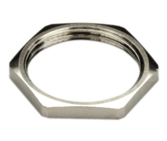 Weidmüller 1737010000 - Lock nut - Brass - Nickel - Metallic - M25 - 3.5 mm - 1.8 g