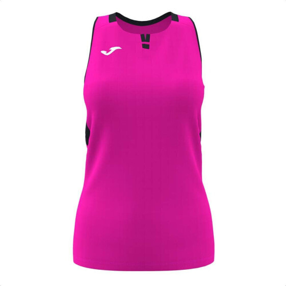 Футболка без рукавов женская Joma Ranking Fluor Pink/Black