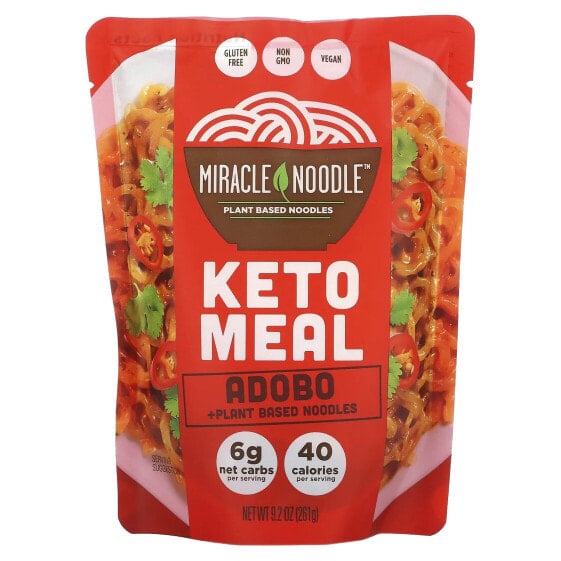 Keto Meal, Adobo + Plant Based Noodles, 9.2 oz (261 g)