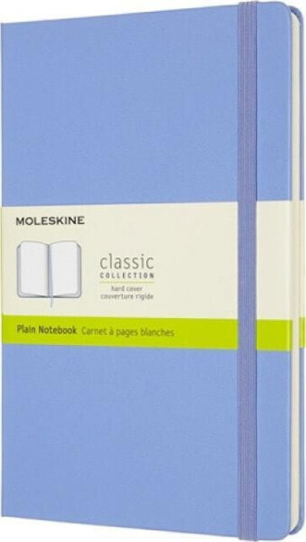 Moleskine Notes MOLESKINE Classic L (13x21 cm) gładki, twarda oprawa, hydrangea blue, 240 stron, niebieski