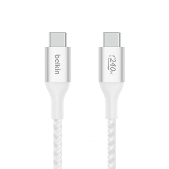 Кабель USB-C Belkin Boost Charge 240W 1м белый - цифровой