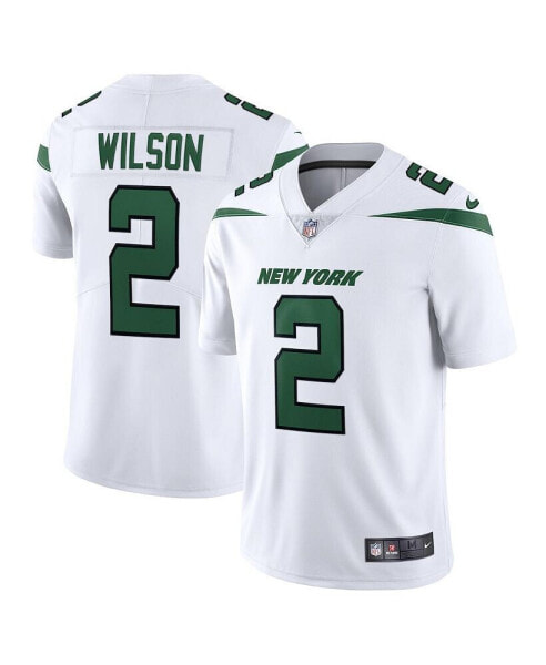 Men's Zach Wilson Spotlight White New York Jets Vapor Limited Jersey