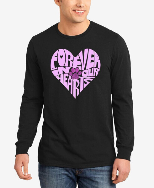 Forever In Our Hearts - Men's Word Art Long Sleeve T-Shirt