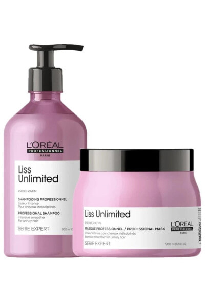 Loreal Serie Expert Liss Unlimited 500 ml Saç Bakım Seti