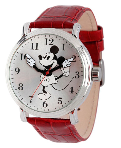 Disney Mickey Mouse Men's Shiny Silver Vintage Alloy Watch