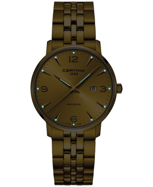 Unisex Swiss DS Caimano Gold PVD Stainless Steel Bracelet Watch 39mm