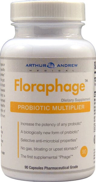 Arthur Andrew Medical Inc. Floraphage Probiotic Multiplier Комплекс для увеличения эффективности пробиотика 90 капсул