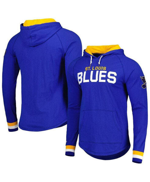 Men's Blue St. Louis Blues Legendary Slub Hoodie Long Sleeve T-shirt