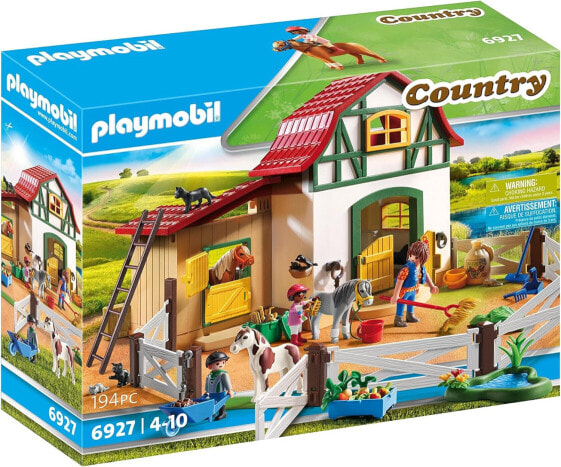 Playmobil Large Horse Riding School Advent Calendar, Country Pony Yard with Many Animals and Hayloft