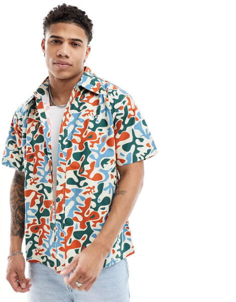 Parlez printed short sleeve shirt in multi