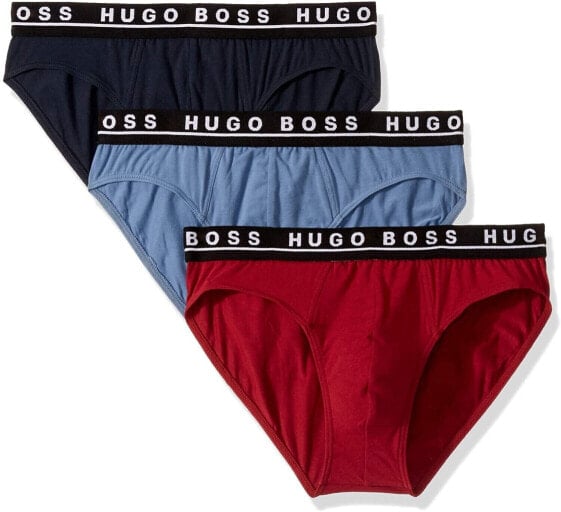 Hugo Boss 254749 Men's 3-Pack Classic Regular Stretch Briefs Underwear Size S